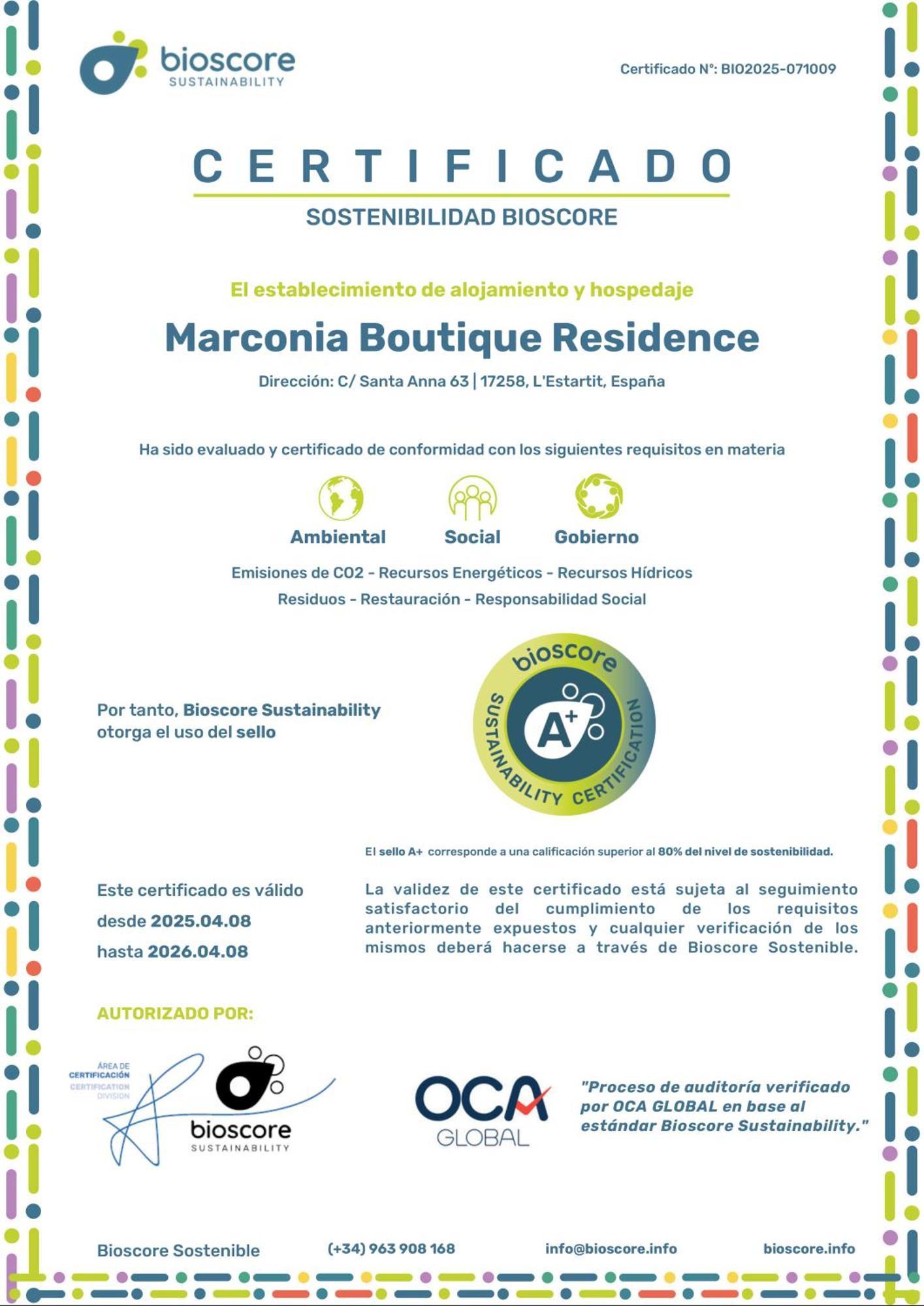 Marconia Boutique Residence L'Estartit Extérieur photo